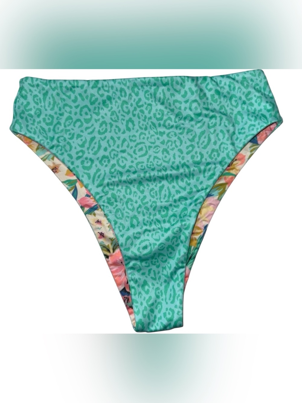 Billabong Sweet Tropics Rev Rise Bikini Bottom Size M high rise - Picture 6 of 13